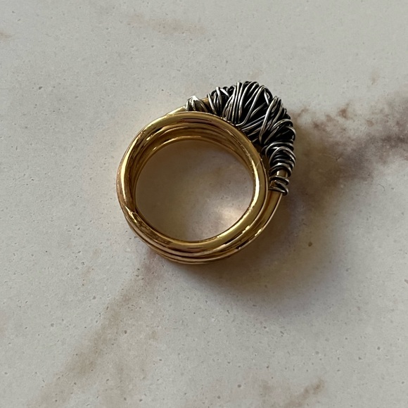 Gold Filled and Sterling Silver Ring - Picture 2 of 4